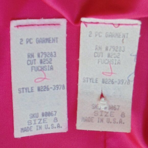new Vintage Prom/Bridesmaid Dress/Bolero Jacket Set, XS, Pink, Strappy - Picture 15 of 15